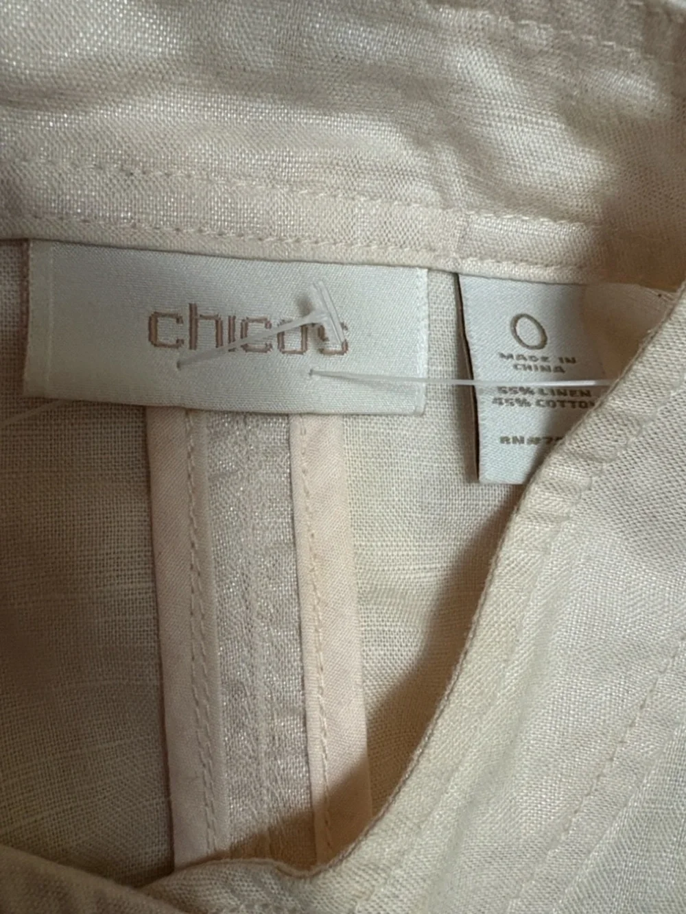 Chico's Blush Pink Button-Front Jacket - Picture 2 of 5
